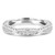 Round Lab Created Diamond Vintage Twisted Semi-Eternity Wedding Band Ring in White Gold (MVSXB1014-W)