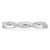 Round Lab Created Diamond Infinity Semi-Eternity Wedding Band Ring in White Gold (MVSXB1015-W)