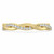 Round Lab Created Diamond Infinity Semi-Eternity Wedding Band Ring in Yellow Gold (MVSXB1015-Y)