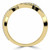 Round Lab Created Diamond Infinity Semi-Eternity Wedding Band Ring in Yellow Gold (MVSXB1015-Y)