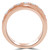 Round Lab Created Diamond Fashion Semi-Eternity Wedding Band Ring in Rose Gold (MVSXB1016-R)