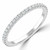 Round Lab Created Diamond Semi-Eternity Wedding Band Ring in White Gold (MVSXB1017-W)
