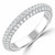 Round Lab Created Diamond Semi-Eternity Wedding Band Ring in White Gold (MVSXB1037-W)