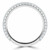 Round Lab Created Diamond Semi-Eternity Wedding Band Ring in White Gold (MVSXB1037-W)