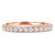 Round Lab Created Diamond Semi-Eternity Wedding Band Ring in Rose Gold (MVSXB1038-R)