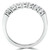 Round Lab Created Diamond Semi-Eternity Wedding Band Ring in White Gold (MVSXB1043-W)