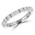 Round Lab Created Diamond Semi-Eternity Wedding Band Ring in White Gold (MVSXB1044-W)
