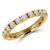 Round Lab Created Diamond Semi-Eternity Wedding Band Ring in Yellow Gold (MVSXB1044-Y)