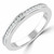 Round Lab Created Diamond Semi-Eternity Wedding Band Ring in White Gold (MVSXB1047-W)