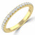 Round Lab Created Diamond Semi-Eternity Wedding Band Ring in Yellow Gold (MVSXB1048-Y)