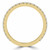Round Lab Created Diamond Semi-Eternity Wedding Band Ring in Yellow Gold (MVSXB1048-Y)