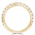 Round Lab Created Diamond Semi-Eternity Wedding Band Ring in Yellow Gold (MVSXB1050-Y)