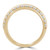 Round Lab Created Diamond Semi-Eternity Wedding Band Ring in Yellow Gold (MVSXB1052-Y)