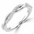 Round Lab Created Diamond Semi-Eternity Wedding Band Ring in White Gold (MVSXB1056-W)