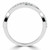 Round Lab Created Diamond Semi-Eternity Wedding Band Ring in White Gold (MVSXB1056-W)