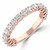 Round Lab Created Diamond Semi-Eternity Wedding Band Ring in Rose Gold (MVSXB1058-R)