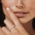 Round Lab Created Diamond Semi-Eternity Wedding Band Ring in Rose Gold (MVSXB1058-R)