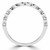 Round Lab Created Diamond Semi-Eternity Wedding Band Ring in White Gold (MVSXB1061-W)