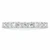 Round Lab Created Diamond Semi-Eternity Wedding Band Ring in White Gold (MVSXB1062-W)
