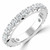 Round Lab Created Diamond Semi-Eternity Wedding Band Ring in White Gold (MVSXB1062-W)