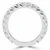 Round Lab Created Diamond Semi-Eternity Wedding Band Ring in White Gold (MVSXB1062-W)