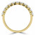 Round Lab Created Diamond Semi-Eternity Wedding Band Ring in Yellow Gold (MVSXB1063-Y)