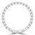 Round Lab Created Diamond Zigzag Eternity Wedding Band Ring in White Gold (MVSXB1065-W)