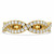 Round Lab Created Diamond Open Infinity Semi-Eternity Wedding Band Ring in Yellow Gold (MVSXB1067-Y)