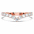 Round Lab Created Diamond Chevron Semi-Eternity Wedding Band Ring in Rose Gold (MVSXB1068-R)