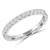 Round Lab Created Diamond 3/4 Way Semi-Eternity Wedding Band Ring in White Gold (MVSXB1071-W)