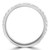 Round Lab Created Diamond 3/4 Way Semi-Eternity Wedding Band Ring in White Gold (MVSXB1071-W)