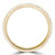 Round Lab Created Diamond 3/4 Way Semi-Eternity Wedding Band Ring in Yellow Gold (MVSXB1071-Y)