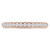 Round Lab Created Diamond Semi-Eternity Wedding Band Ring in Rose Gold (MVSXB1075-R)