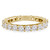 Round Lab Created Diamond 3/4 Way Semi-Eternity Wedding Band Ring in Yellow Gold (MVSXB1078-Y)