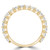 Round Lab Created Diamond 3/4 Way Semi-Eternity Wedding Band Ring in Yellow Gold (MVSXB1079-Y)