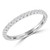 Round Lab Created Diamond 3/4 Way Semi-Eternity Wedding Band Ring in White Gold (MVSXB1080-W)