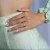 Round Lab Created Diamond 3/4 Way Semi-Eternity Wedding Band Ring in White Gold (MVSXB1080-W)