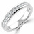 Round Lab Created Diamond Channel Set Semi-Eternity Wedding Band Ring in White Gold (MVSXB1081-W)