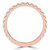 Round Lab Created Diamond 3/4 Way Semi-Eternity Wedding Band Ring in Rose Gold (MVSXB1082-R)