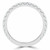 Round Lab Created Diamond 3/4 Way Semi-Eternity Wedding Band Ring in White Gold (MVSXB1082-W)