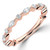 Marquise Lab Created Diamond 3/4 Way Semi-Eternity Wedding Band Ring in Rose Gold with Alternating Marquise and Round Diamonds (MVSXB1086-R)