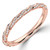 Round Lab Created Diamond 3/4 Way Twisted Semi-Eternity Wedding Band Ring in Rose Gold (MVSXB1088-R)