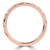 Round Lab Created Diamond 3/4 Way Twisted Semi-Eternity Wedding Band Ring in Rose Gold (MVSXB1088-R)