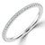 Round Diamond 3/4 Way Semi-Eternity Wedding Band Ring in White Gold (MVSXB1090-W)