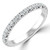 Round Diamond 3/4 Way Semi-Eternity Wedding Band Ring in White Gold (MVSXB1091-W)