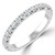 Round Diamond 3/4 Way Semi-Eternity Wedding Band Ring in White Gold (MVSXB1092-W)