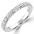 Round Diamond 3/4 Way Semi-Eternity Wedding Band Ring in White Gold (MVSXB1093-W)