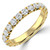 Round Diamond 3/4 Way Semi-Eternity Wedding Band Ring in Yellow Gold (MVSXB1094-Y)