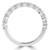 Round Diamond Compass Set Shared Prong Semi-Eternity Wedding Band Ring in White Gold (MVSXB1095-W)