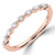 Round Diamond Shared Prong Semi-Eternity Wedding Band Ring in Rose Gold (MVSXB1096-R)